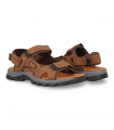 Sandalia caballero cuero velcro Paredes WP22172