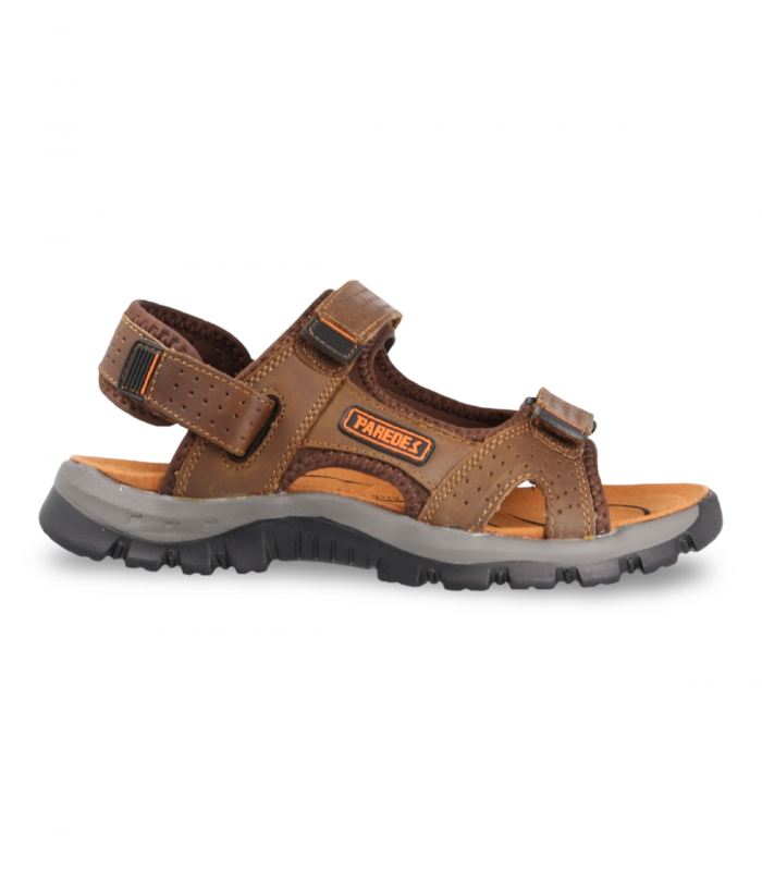 Sandalia caballero cuero velcro Paredes WP22172