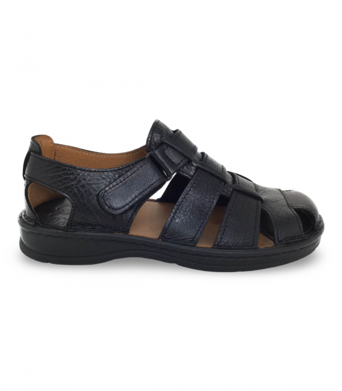 Sandalia caballero negra velcro Route 83 5800