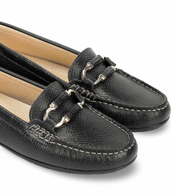 Mocasín negro clásico Fluchos F2156