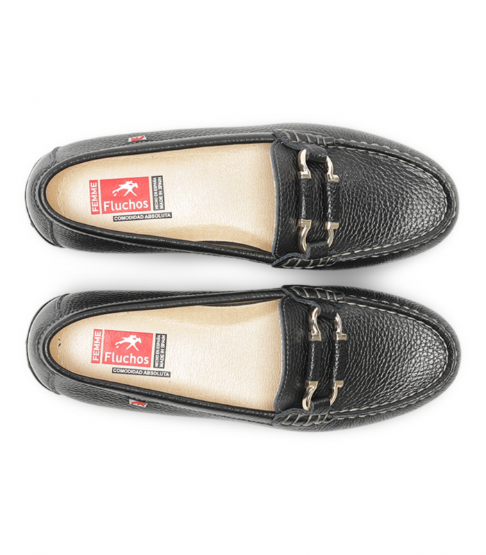Mocasín negro clásico Fluchos F2156