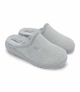 zapatilla destalonada color gris claro