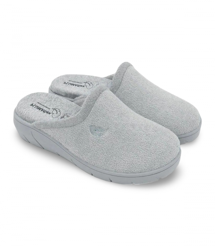 zapatilla destalonada color gris claro