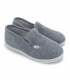 zapatilla gris copete plumaflex