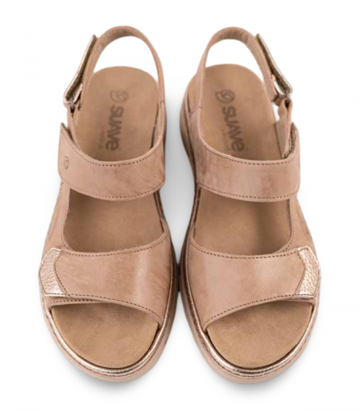 Sandalia arena doble velcro Suave 3351