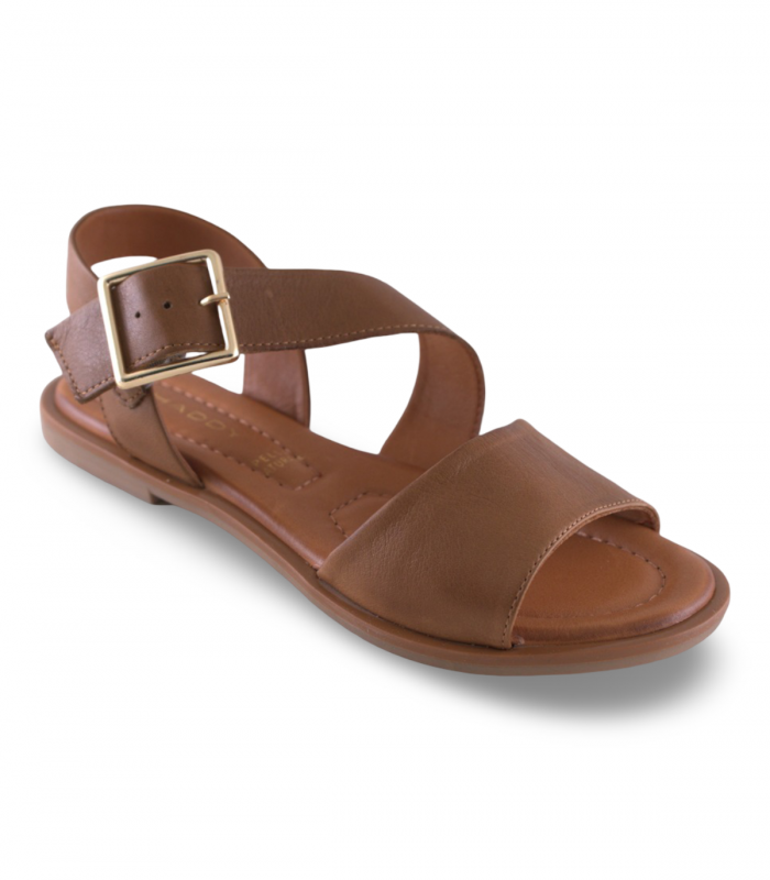 Sandalia plana cuero hebilla Shaddy 108240300