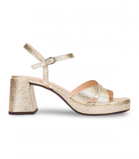 Sandalia platino de vestir luminosa Wonders G6820