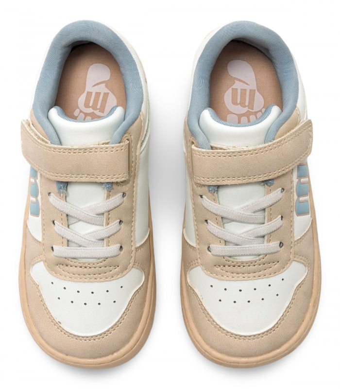 Deportivo infantil barefoot blanco Mustang