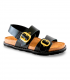 Sandalia bio negra talón Yokono Bolus 252