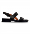 Sandalia negra plana piel Camper K201486-005