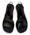 Sandalia negra plana piel Camper K201486-005