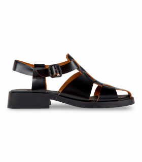 Sandalia piel negra hebilla Camper K201489-001