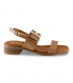 Sandalia taupe tacón medio Oh My Sandals 5892