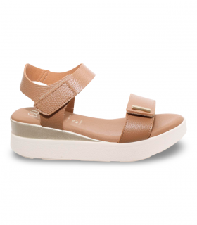 Sandalia taupe suela ancha cómoda Oh My Sandals 5965