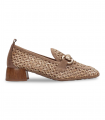 Mocasín rafia cuero elegante Hispanitas