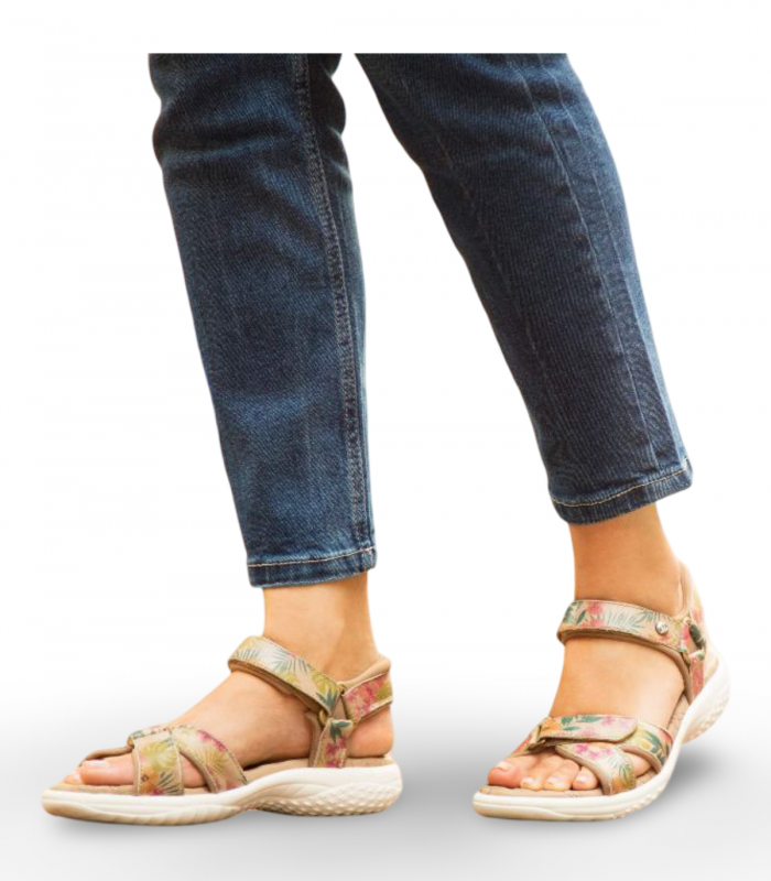 Sandalia tropical velcro acolchada Panama Jack Noja