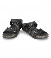 Sandalia negra bio con cuña Panama Jack Shirley