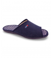 zapatilla abierta de puntera en color azul