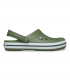 Zueco deportivo verde Crocs Crocband, cómodo para diario