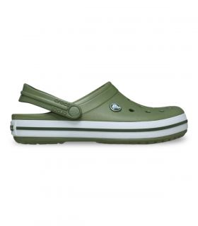 Zueco deportivo verde Crocs Crocband, cómodo para diario