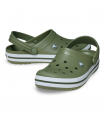 Zueco deportivo verde Crocs Crocband, cómodo para diario