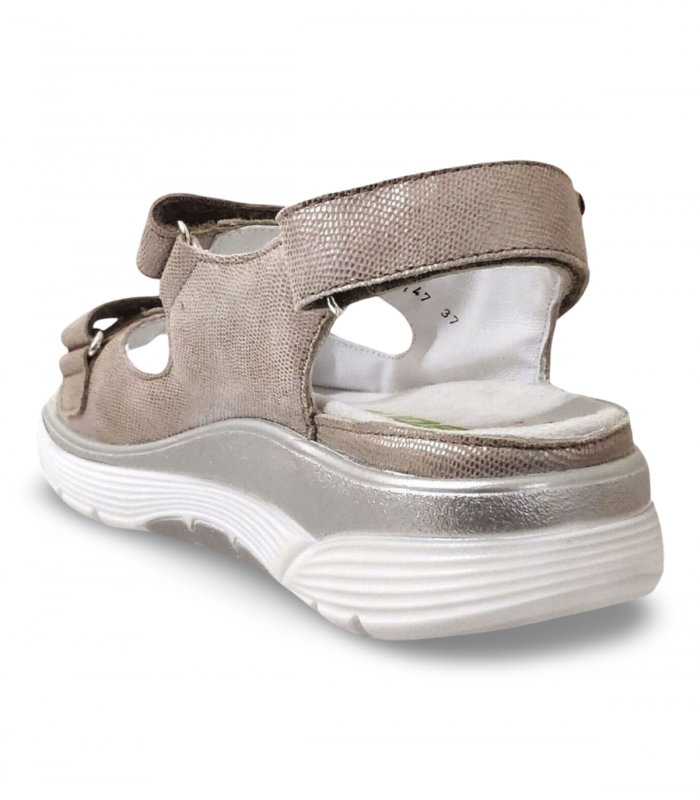 Sandalia bronce confort con plantilla Mephisto Norine
