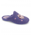 zapatilla mujer cabrera búho color azul