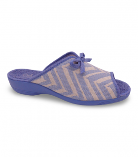 zapatilla de lazo para mujer con abertura