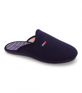 zapatilla destalonada en color azul marino