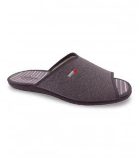 zapatilla abierta de puntera en color gris