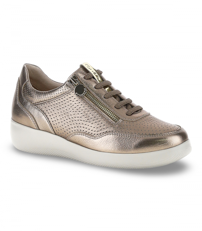 Deportivo plomo metalizado con cremallera Stonefly Paseo IV, elegante