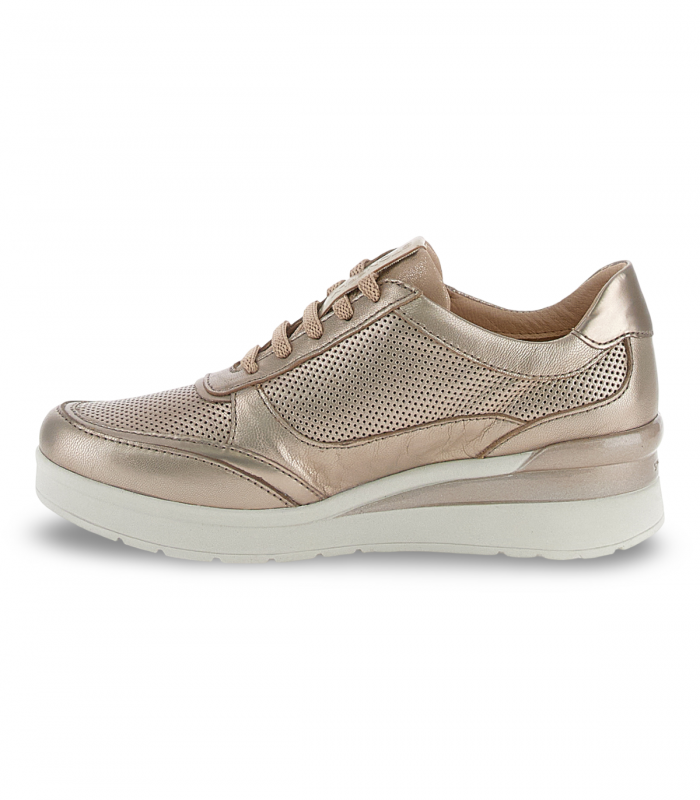 Deportivo taupe metalizado de cuña Stonefly 220738, elegante
