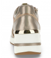 Deportivo de cuña metalizado taupe Stonefly Mina 1 Zip, elegante y cómodo