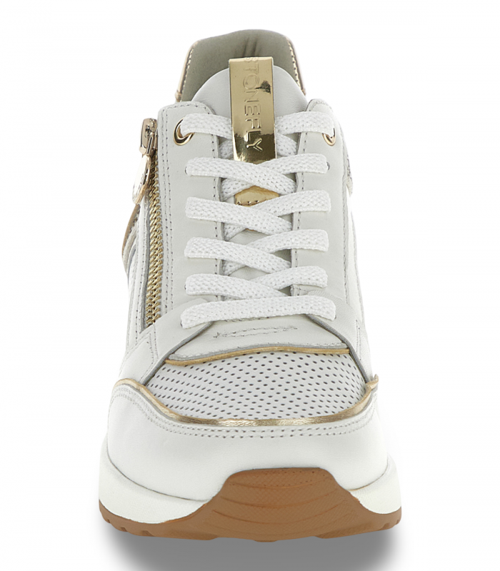 Deportivo cuña blanco cómodo Stonefly Mina Zip