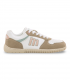 Deportivo taupe y blanco Mustang 60840, casual