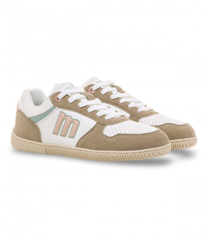 Deportivo taupe y blanco Mustang 60840, casual