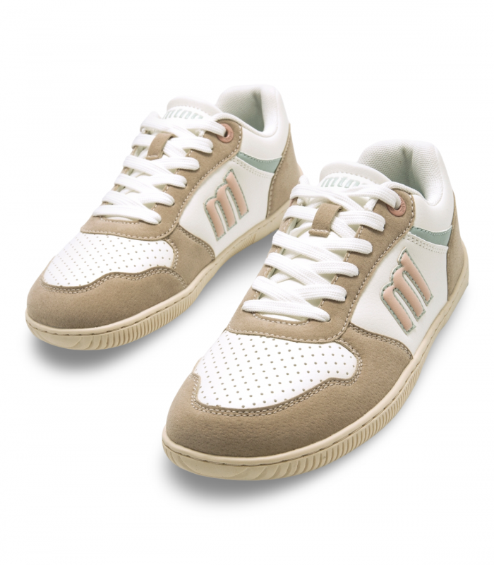 Deportivo taupe y blanco Mustang 60840, casual
