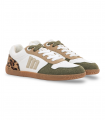 Deportivo barefoot blanco y kaki Mustang 60840, flexible y ligero