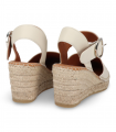 Alpargata beige cuña yute Viguera 1922