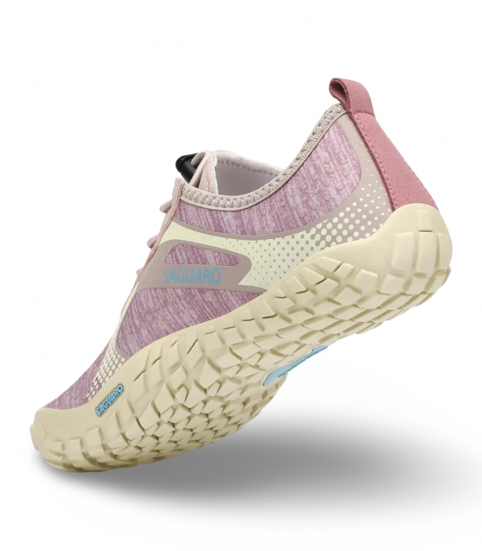 Deportivo barefoot rosa transpirable Saguaro Fast I, cómodo