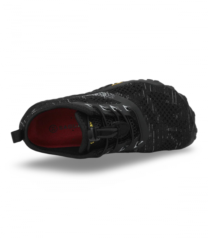 Deportivo barefoot negro ligero Saguaro Smart I, pisada natural