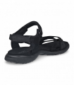 Sandalia negra velcros piel Ecco 853303