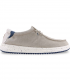 Zapato Wallaby beige de lona Walk In Pitas Nias, fresco y ligero