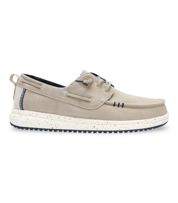 Náutico beige de lona Walk In Pitas Byron, fresco
