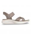 Sandalia plana taupe Slip-Ins Skechers 119975, ligera
