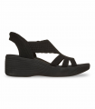 Sandalia cuña negra Slip-Ins Skechers 120012, práctica