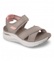 Sandalia taupe Arch Fit Skechers 164078, confort