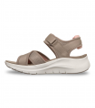 Sandalia taupe Arch Fit Skechers 164078, confort