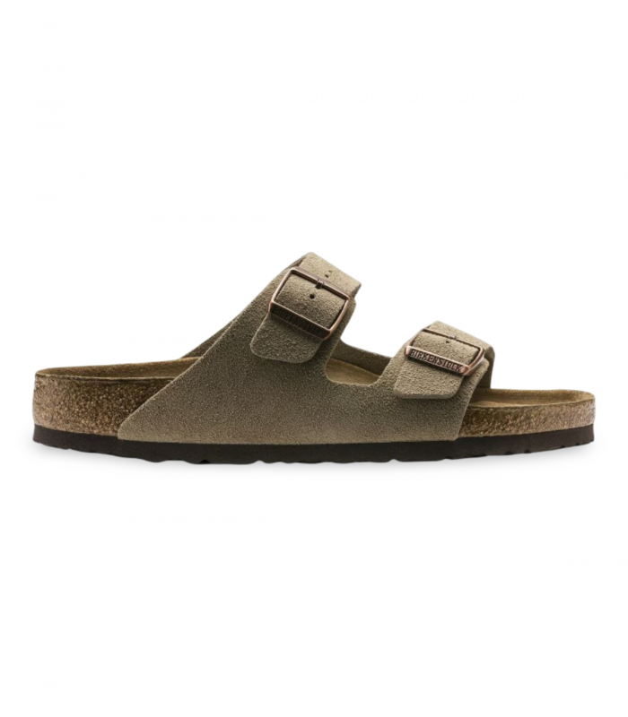 Sandalia taupe dos hebillas bio Birkenstock 951303