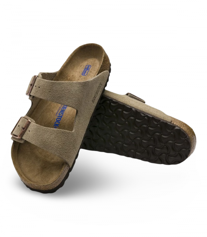 Sandalia taupe dos hebillas bio Birkenstock 951303